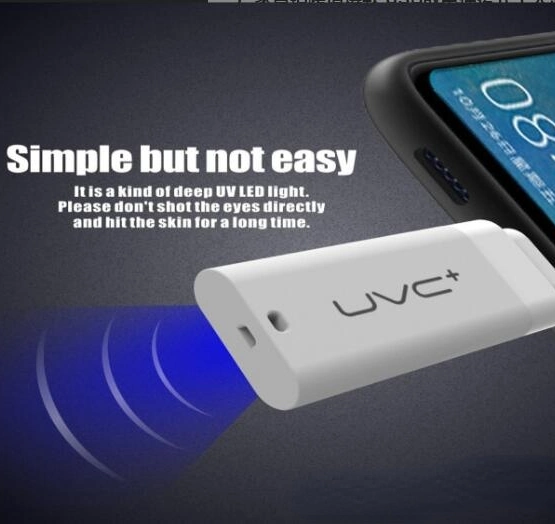 Customized Mobile Phone Android UV Light Sanitizer UVC Disinfection Lamp Device
