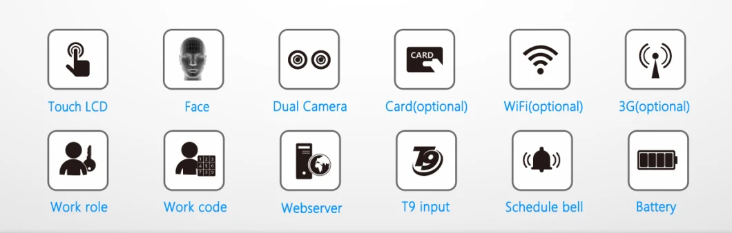 (FA1-H) Facial Recognition Time Attendance Device