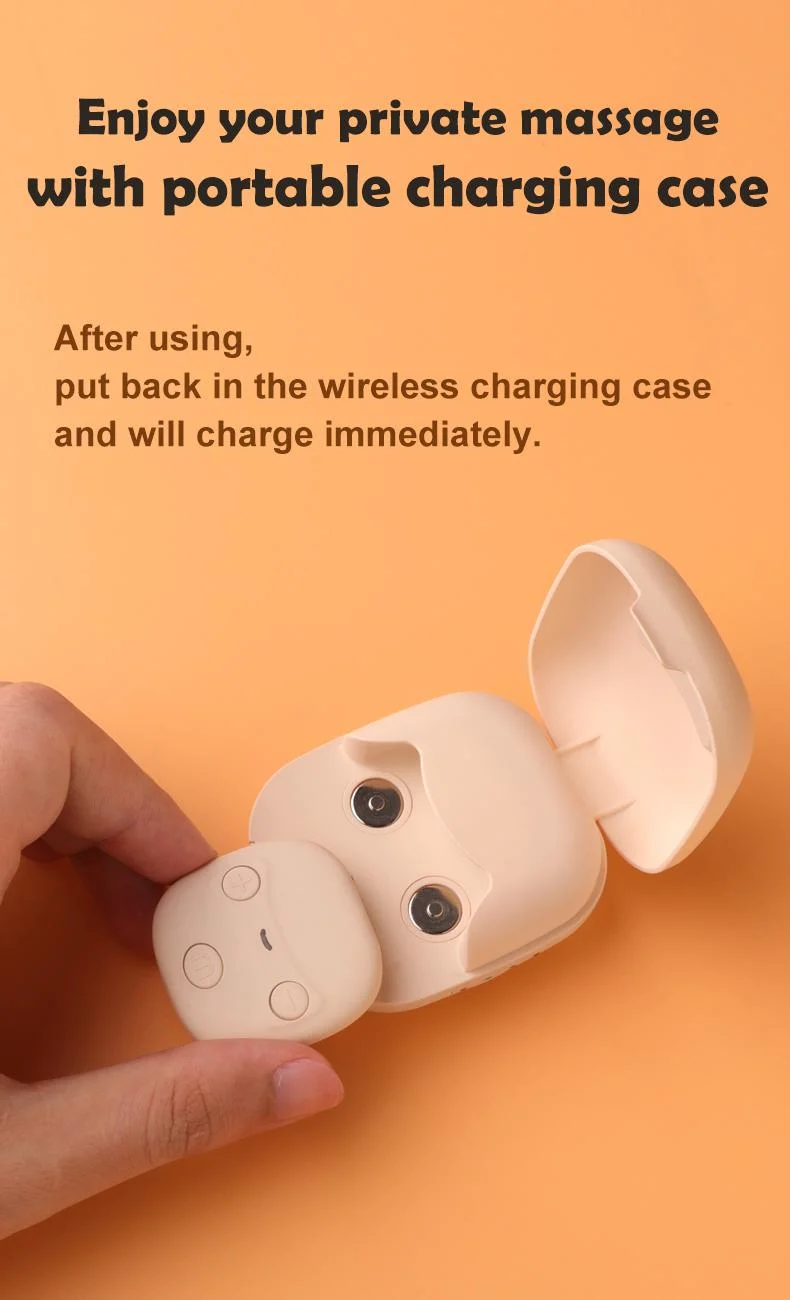 EMS Portable Body Neck Massager Wireless Battery Case Mini Massager