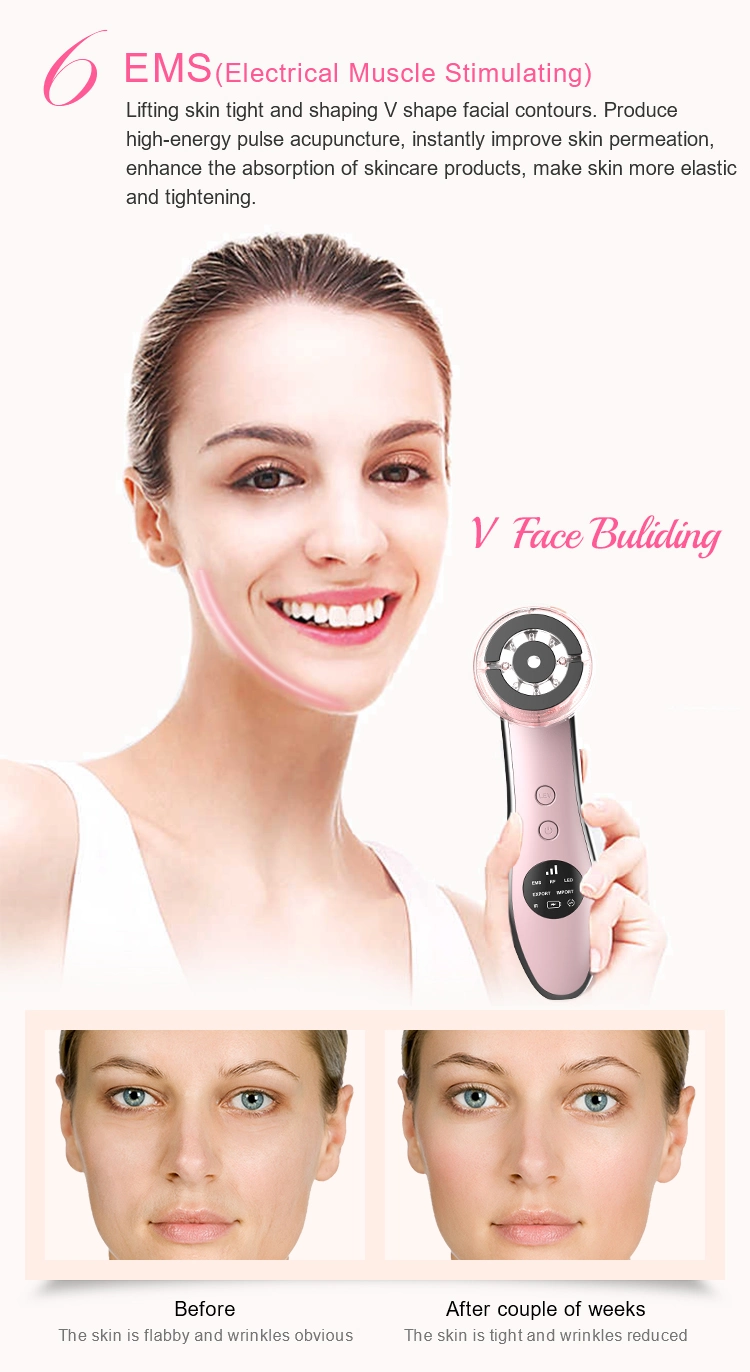 Face Instrument Anti Aging Tool Beauty Device Skin Rejuvenation Facial Lift Home Use Treatment Hot Cold Therapy Device